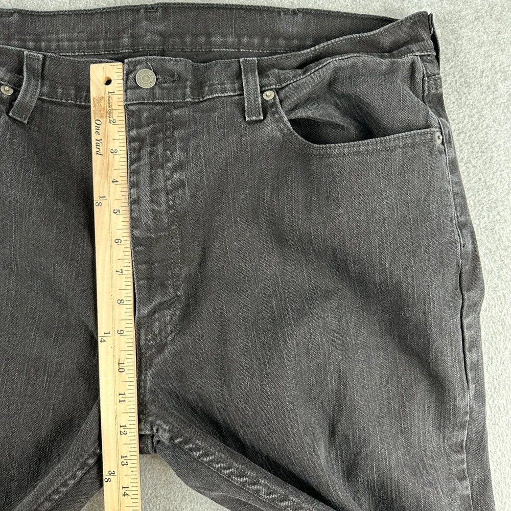Levi's 559 Jeans Men 40x30 Black Relaxed Straight‎ Denim Western Rodeo Dark Wash